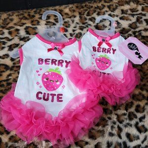 Pet Dress "BERRY GOOD" Cat or Dog.. Various sizes